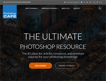 Tablet Screenshot of photoshopcafe.com